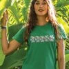 Plumeria Whisper Band - Wintergreen Dyed Short Sleeve Crewneck T-Shirt 1 Plumeria Whisper Band - Wintergreen Dyed Short Sleeve Crewneck T-Shirt -Crazyshirts Online Shop a6facc2f df59 4533 8522 5f1554fdf7f6