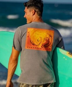 Kokopelli Sun - Crater Dyed® Short Sleeve Crewneck T-Shirt