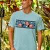 Twilight Floral Band - Cool Blue Short Sleeve Pima T-Shirt 2 Twilight Floral Band - Cool Blue Short Sleeve Pima T-Shirt -Crazyshirts Online Shop adf9a81a 05f8 4057 9e73 b34cb278612e