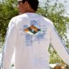 Diamond Humu - White Long Sleeve Crewneck T-Shirt