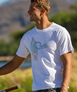 He’e Nalu Elima - White Short Sleeve Crewneck T-Shirt