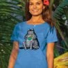 B. Kliban Tea Cat - Blue Hawaii Dyed Short Sleeve Scoop Neck T-Shirt -Crazyshirts Online Shop b5bf94fb 1184 47c6 a22d b3f90bfe40ea