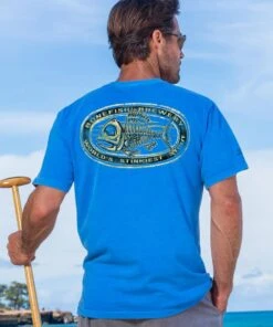 Bonefish Brewery - Blue Hawaii Dyed Short Sleeve Crewneck T-Shirt
