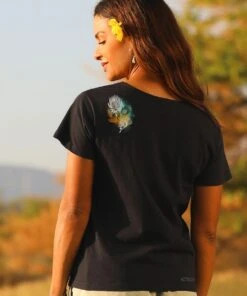 Rustic Protea Band - Black Short Sleeve Scoop Neck T-Shirt -Crazyshirts Online Shop c3851dfa d18c 49a6 9407 a7aa69b1ab5a