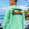 Sunset Scenic - Key Lime Dyed Long Sleeve Crewneck T-Shirt -Crazyshirts Online Shop c4b7b581 d497 4ab4 916e 73aee4ad3921