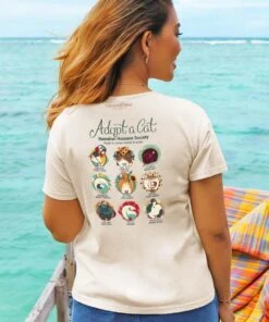 Hawaiian Humane Society Cat Creatives - Coconut Dyed Short Sleeve Scoop Neck T-Shirt -Crazyshirts Online Shop c500216e d46d 49b6 834e 1d082e34e8a2