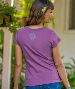 Henna Circle - Violet Short Sleeve Pima T-Shirt -Crazyshirts Online Shop cc012a25 b5ce 46a7 a91b 864f6f5332ae