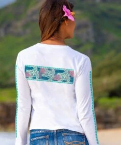 Honu Sealife Band - White Long Sleeve Crewneck T-Shirt -Crazyshirts Online Shop cfda9637 a1b8 4be7 a814 73acf245d941
