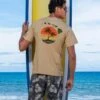 Hawaii Sunset - Kona Coffee Dyed Short Sleeve Crewneck T-Shirt