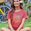 Hennalicious - Paradise Red Dyed Short Sleeve Scoop Neck T-Shirt -Crazyshirts Online Shop d5687527 4ef1 48a0 a164 a44ea76d6cc9
