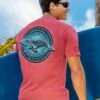 Whale Spirit - Paradise Red Dyed Short Sleeve Crewneck T-Shirt -Crazyshirts Online Shop d57edaaf 7203 4b8d b471 a3947573b229