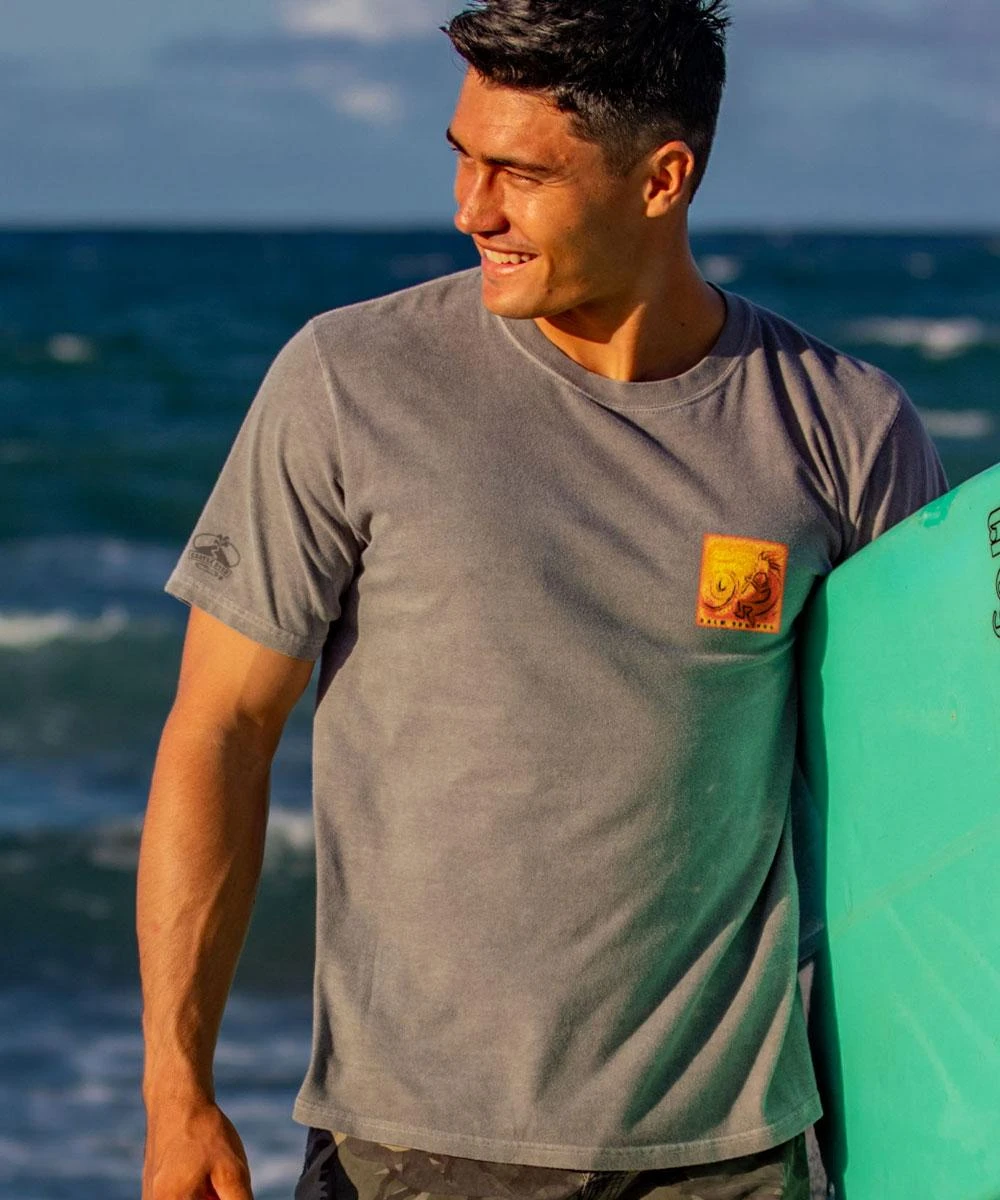 Kokopelli Sun - Crater Dyed® Short Sleeve Crewneck T-Shirt 4 Kokopelli Sun - Crater Dyed® Short Sleeve Crewneck T-Shirt - Image 2