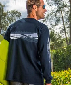 Mana - Navy Long Sleeve Crewneck T-Shirt 5 Mana - Navy Long Sleeve Crewneck T-Shirt -Crazyshirts Online Shop df5c0392 c30e 454e 9537 65cd6882858d