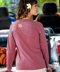 Plumeria Tatau - Paradise Red Dyed Long Sleeve Crewneck T-Shirt 5 Plumeria Tatau - Paradise Red Dyed Long Sleeve Crewneck T-Shirt -Crazyshirts Online Shop e27c4e7d be1e 45e2 a376 4bdfbadd3f34