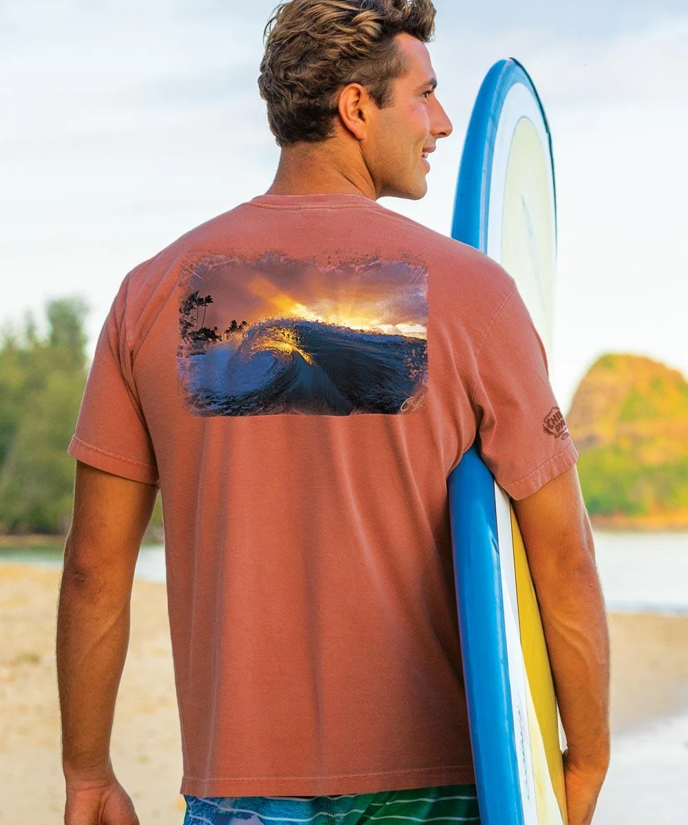 Clark Little Ray Of Hope - Chile Dyed Short Sleeve Crewneck T-Shirt 3 Clark Little Ray Of Hope - Chile Dyed Short Sleeve Crewneck T-Shirt