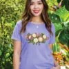 Garden Party - Lavender Dyed Short Sleeve Scoop Neck T-Shirt -Crazyshirts Online Shop f633551e a163 42d7 be3f 6c2ff68bfe15