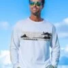 Tribal Outrigger Band - White Long Sleeve Crewneck T-Shirt 2 Tribal Outrigger Band - White Long Sleeve Crewneck T-Shirt -Crazyshirts Online Shop f84b7d09 b7ec 4dba b77f d80f6a8cb1f3