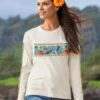 Island Leisure Band - Coconut Dyed Long Sleeve Crewneck T-Shirt -Crazyshirts Online Shop fa1437c5 e30e 4868 af27 c7638eb2337b