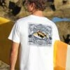 Trigger Fish Stamp - White Short Sleeve Crewneck T-Shirt 1 Trigger Fish Stamp - White Short Sleeve Crewneck T-Shirt -Crazyshirts Online Shop fbb4c4f8 6e06 45d8 b8ef c1029b2f21d5