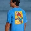 Painted Parrot - Blue Hawaii Dyed Short Sleeve Crewneck T-Shirt -Crazyshirts Online Shop fbefb945 552c 4c8e 92c1 799cd93d0388