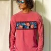 Twilight Floral Band - Paradise Red Dyed Long Sleeve Crewneck T-Shirt 2 Twilight Floral Band - Paradise Red Dyed Long Sleeve Crewneck T-Shirt -Crazyshirts Online Shop fc1a0eed 2e26 4296 b1e6 a1759f7695d9
